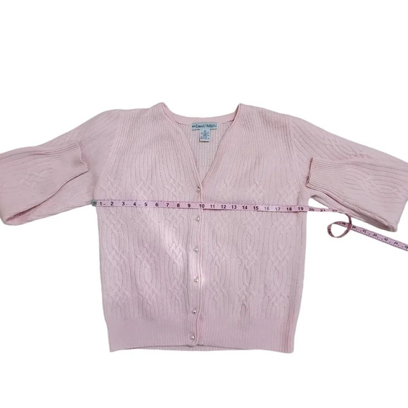 Elegant Pink Women's Cardigan - Picture 5 of 6